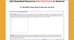 Desktop Screenshot of aau.basketball-overseas.com